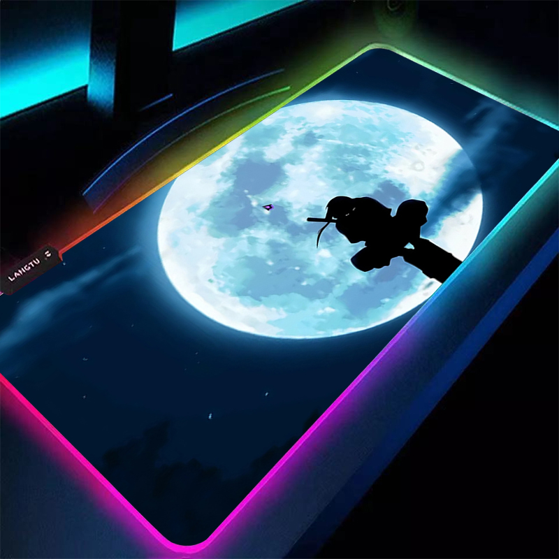 Esports Gaming Mouse Pad - Alas Mouse Besar RGB 90X40Cm Naruto