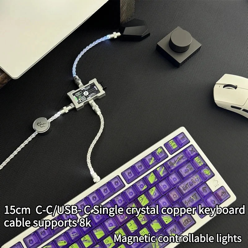 Esports Gaming Keyboard - Kabel Keyboard Mekanis 8K Tembaga Kristal