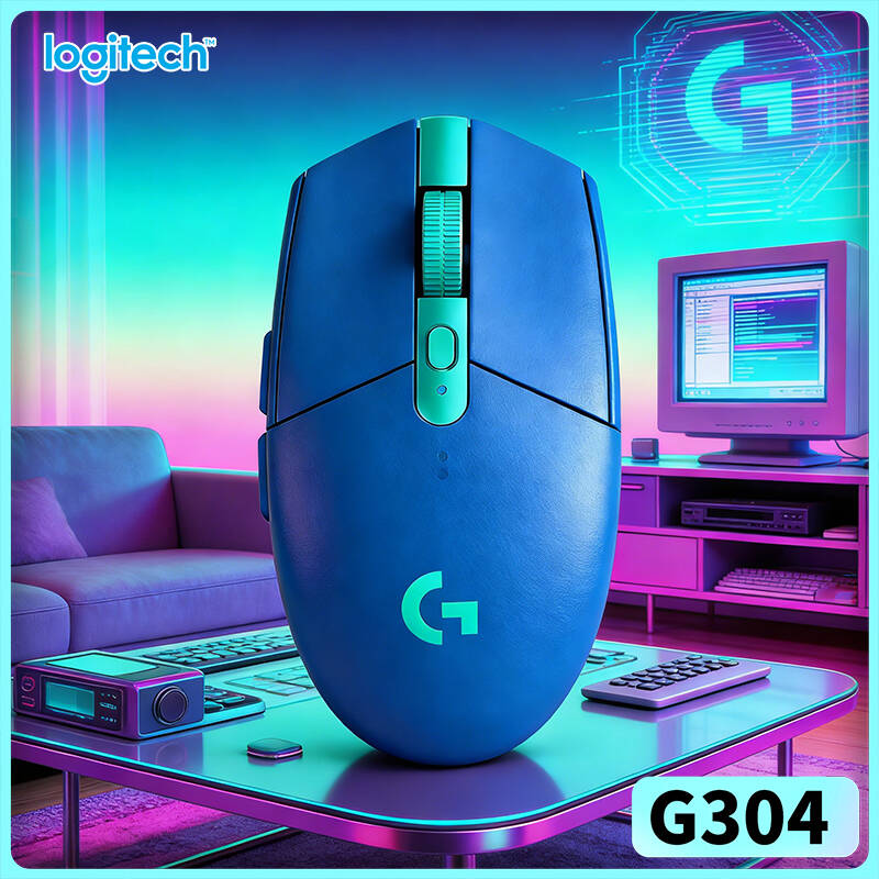 Logitech Mouse G203 - Logitech G304 LIGHTSPEED Mouse Nirkabel 12000