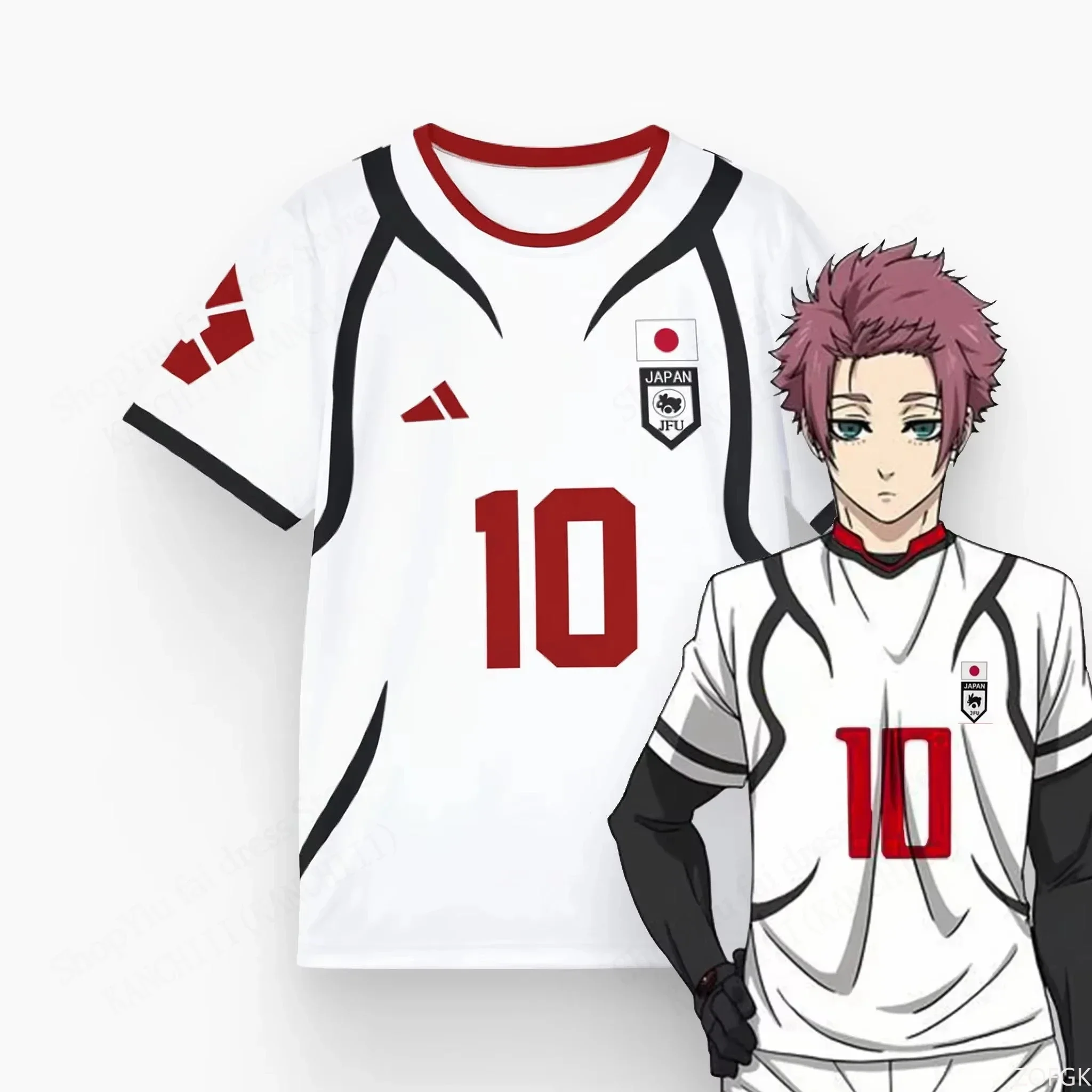 Kaos Anime Pria Blue Lock Sae  - Esports Gaming Sleeve ulasan dan harga