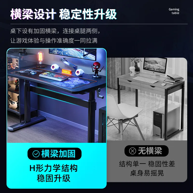 Meja Komputer yang Dapat Diang - Esports Gaming Live ulasan dan harga