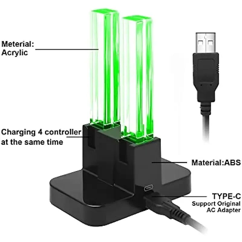 4 In 1 LED Charger Stand Dock  - Controller Charging Stand ulasan dan harga