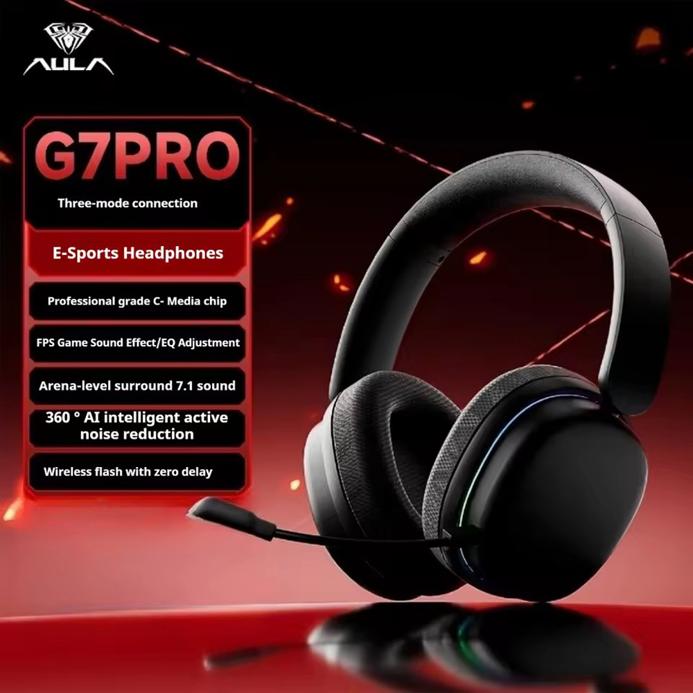 AULA G7Pro Headphone Bluetooth - Esports Gaming Bar ulasan dan harga