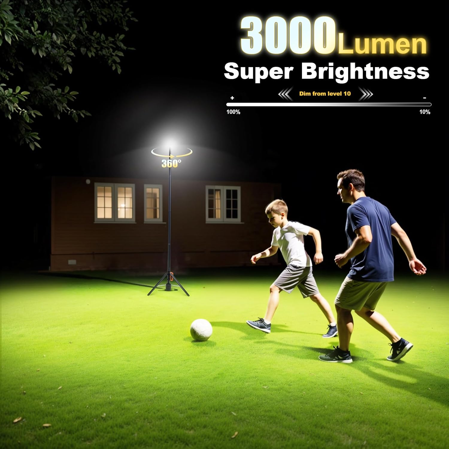 Lampu Kerja Ultra Terang 3000m - Controller Charging Stand ulasan dan harga
