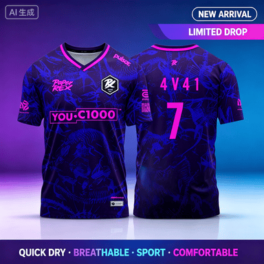 26_27 Kaos Paper Rex Valorant  - Esports Gaming Jersey ulasan dan harga
