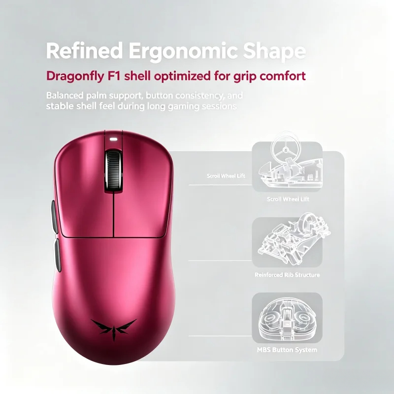 VGN Dragonfly F1 V5 Mouse Gami - Esports Pc Gaming ulasan dan harga