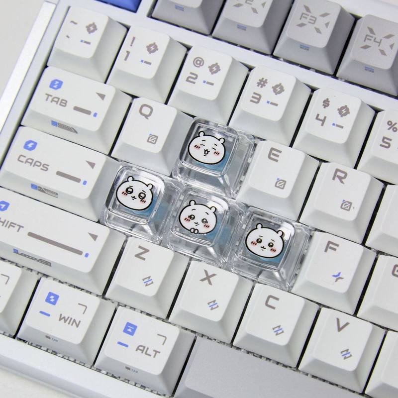 Chiikawa 4 Buah Keycap Transpa - Esports Gaming Pc ulasan dan harga