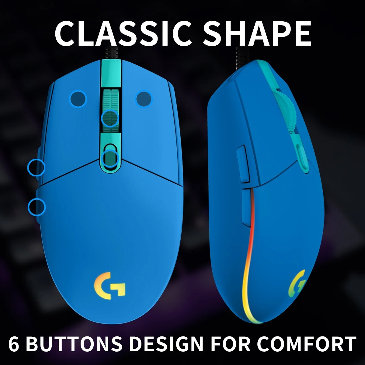 Logitech G102/G203 Mouse E-spo - Logitech Mouse G203 ulasan dan harga