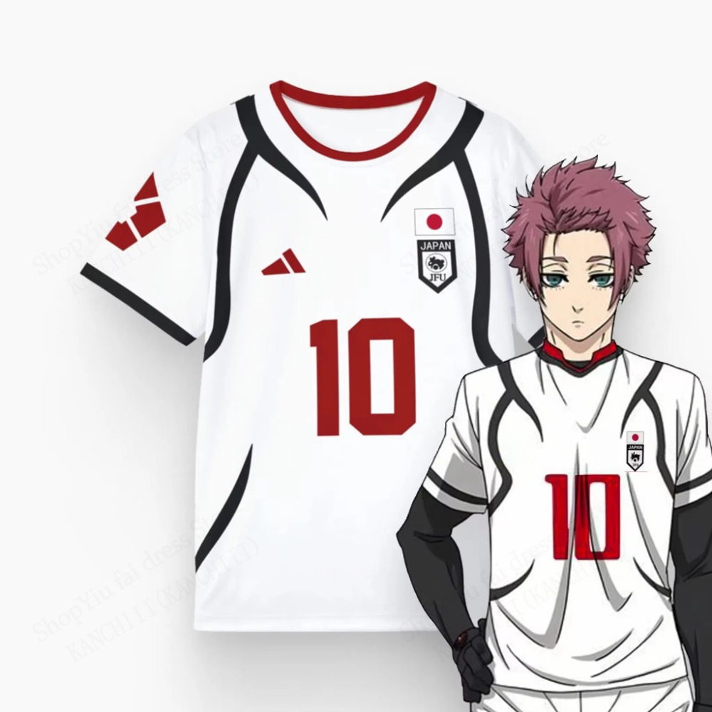 Kaos Anime Pria Blue Lock Sae  - Esports Gaming Sleeve ulasan dan harga