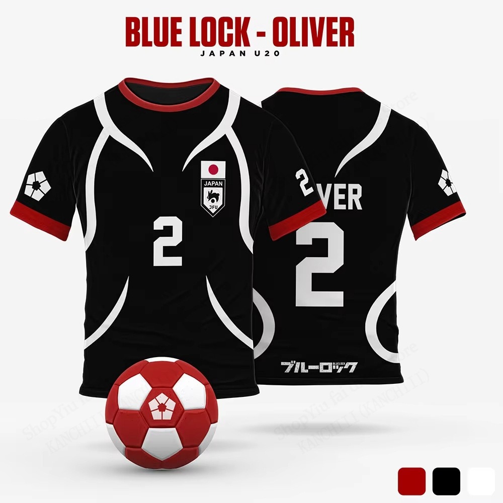 Kaos Anime Pria Blue Lock Sae  - Esports Gaming Sleeve ulasan dan harga